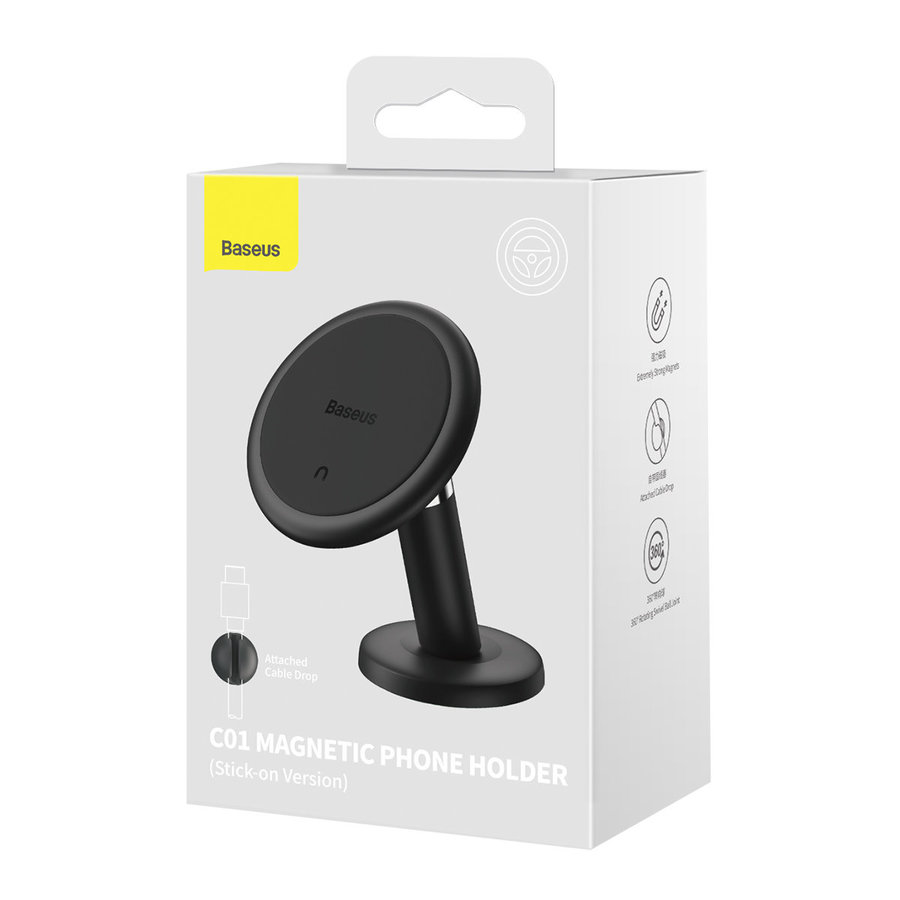 C01 Phone holder Magnet (stick-on) Black