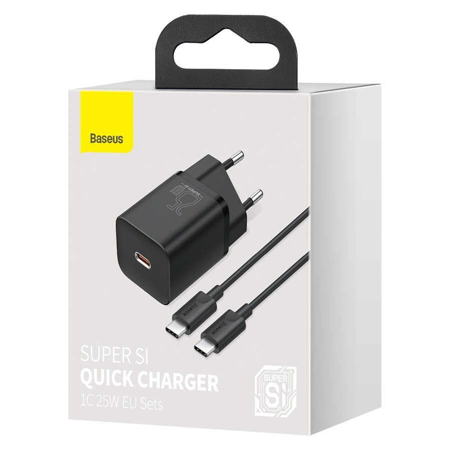 Caricabatterie rapido Super Si 1C 25W + cavo USB-C