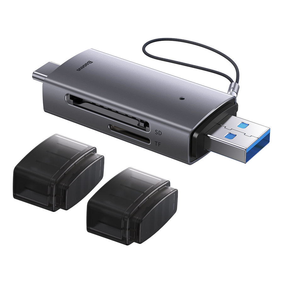 USB-A & Type-C to SD/TF card reader