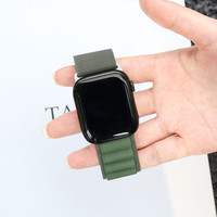 Apple Watch 42/44/45/49 mm Verde- Cinturino in nylon Sport5 serie Deluxe