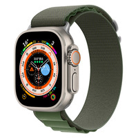 Apple Watch 42/44/45/49 mm Vert - Bracelet en nylon Sport5 série Deluxe