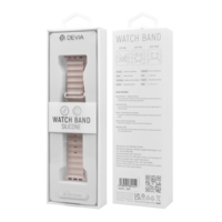 Apple Watch 42/44/45/49mm Czarny+Pomarańczowy- Seria Deluxe Sport6 Silikon