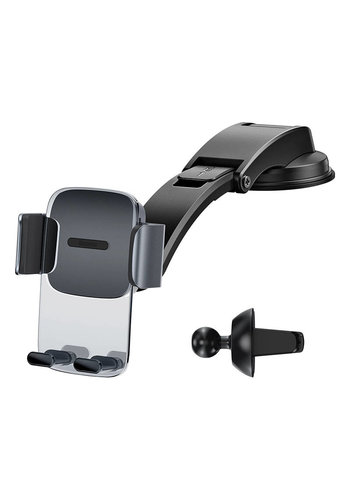  Baseus Easy Control Clamp 2-in-1 Car Holder Set Black 