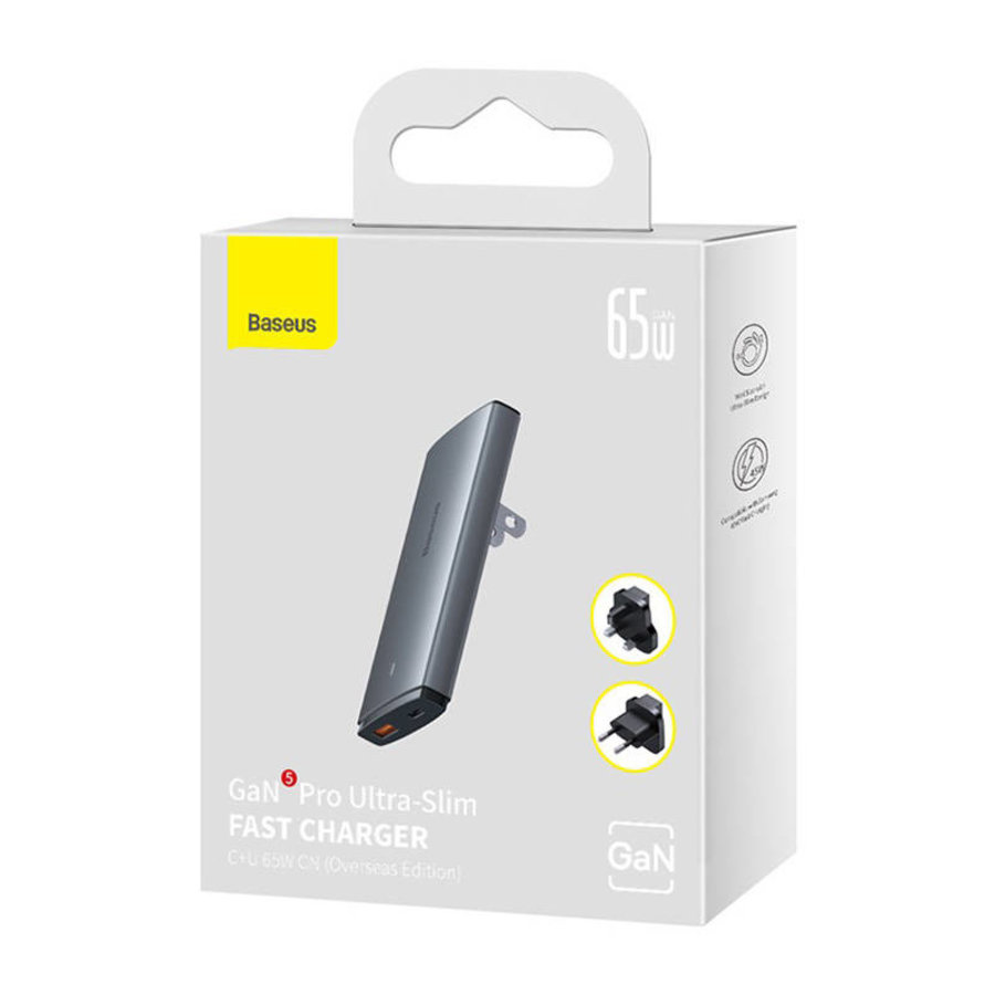 Câble double USB + USB-C GaN5 Pro ultra fin 65 W