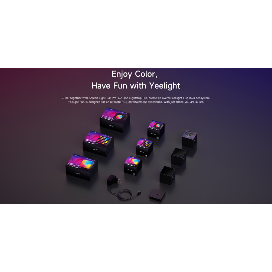 Conjunto de base de foco de lámpara inteligente Cube