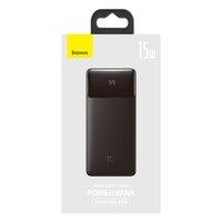 15W Power Bank 10,000 mAh Black