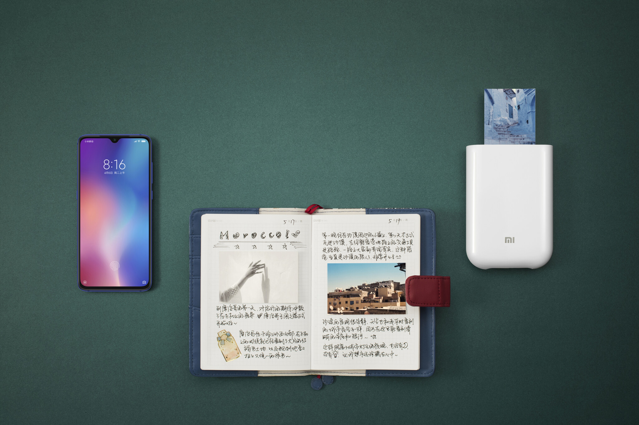 Impresora Portatil Xiaomi Portable Photo Printer + Papel Fotografico 50  hojas XIAOMI