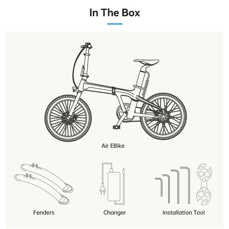 E-Bike A20 Air Off-White Faltbar