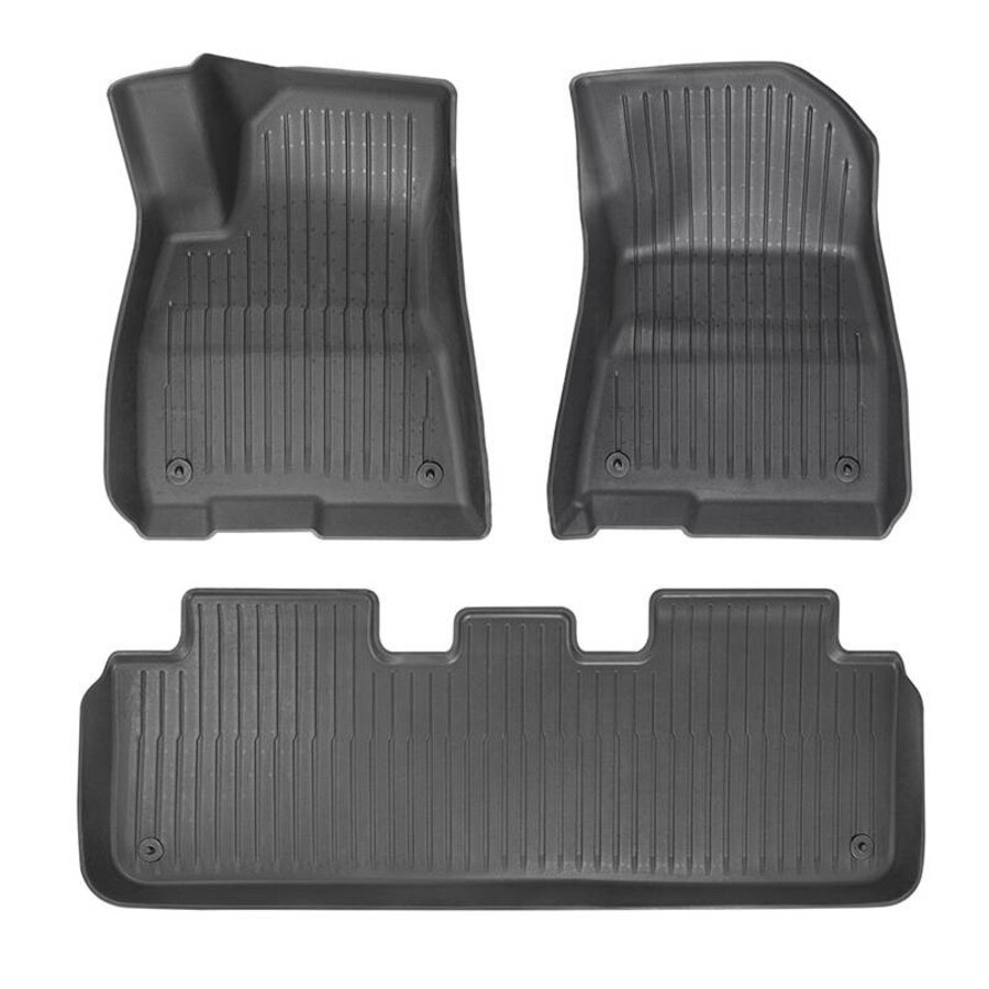 3-piece floor mat TPE for Tesla Model 3