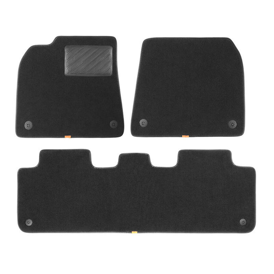 Tapis de sol 9 pièces TPE+Velour pour Tesla Model Y