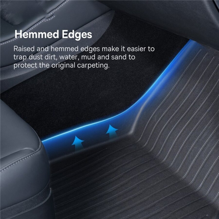 3-piece TPE floor mat for Tesla Model Y