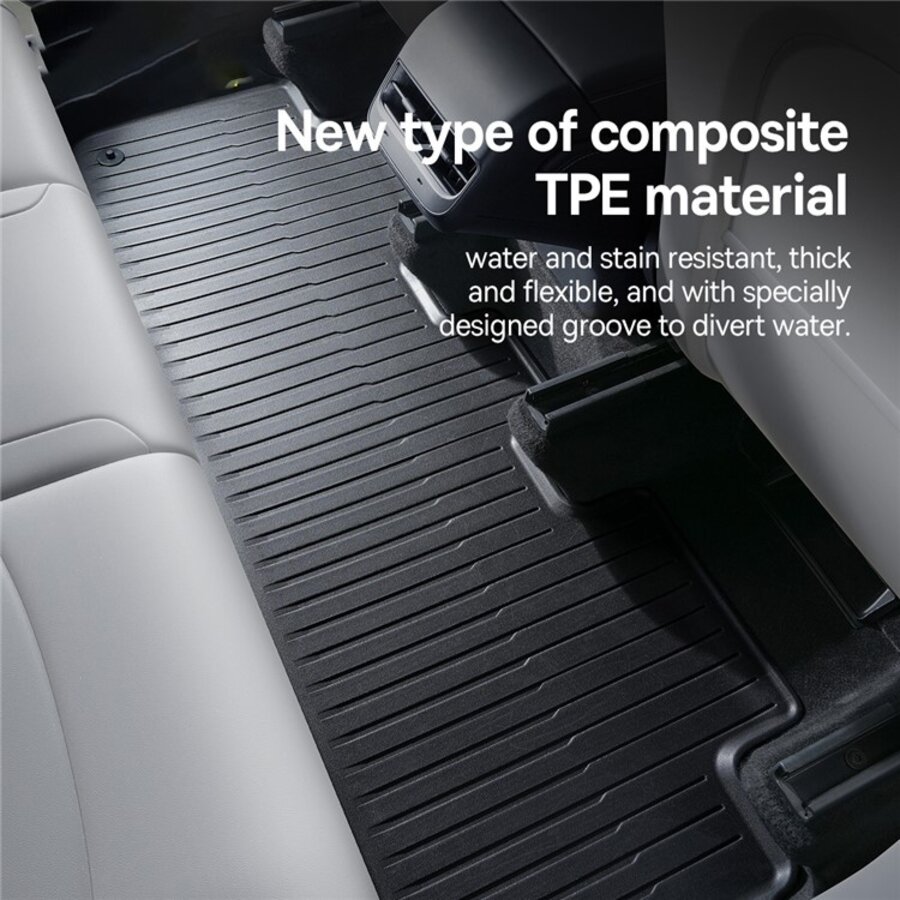 3-piece TPE floor mat for Tesla Model Y