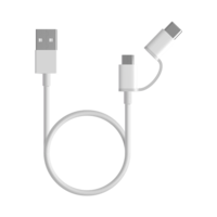 Kabel USB-C Mi 2 w 1 30 cm