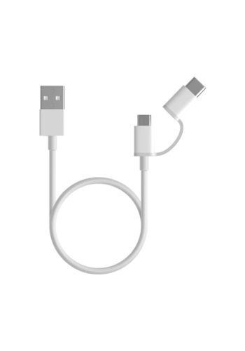  Xiaomi Câble Mi 2-en-1 USB-C 30cm 