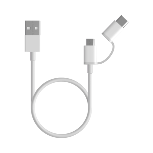  Xiaomi Cable Mi 2 en 1 USB-C de 30 cm 