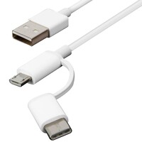 Kabel USB-C Mi 2 w 1 30 cm