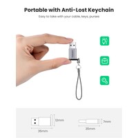 Adaptateur de type C vers USB 3.0 A avec cordon (gris sidéral)