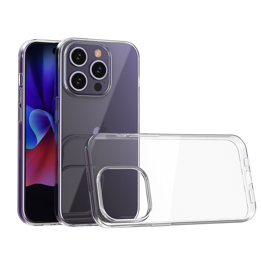 Ultraprzezroczyste etui z TPU do iPhone'a 15 Pro Max o grubości 0,9 mm