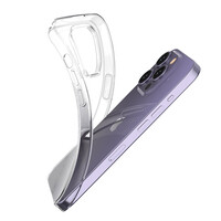 Coque TPU ultra transparente pour iPhone 15 Pro 0,9 mm