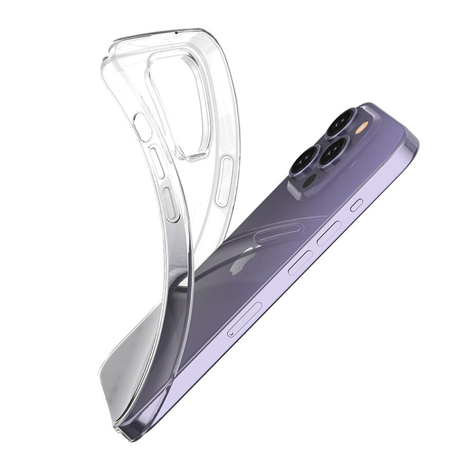 Cover in TPU ultra trasparente per iPhone 15 Pro 0,9 mm