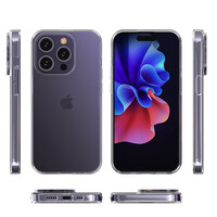 Funda de TPU ultratransparente para iPhone 15 Pro de 0,9 mm