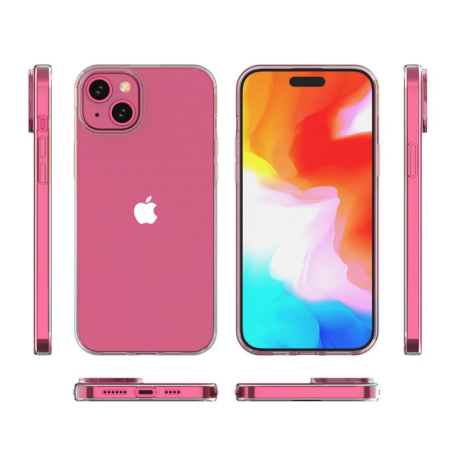 Cover in TPU ultra trasparente per iPhone 15 da 0,9 mm