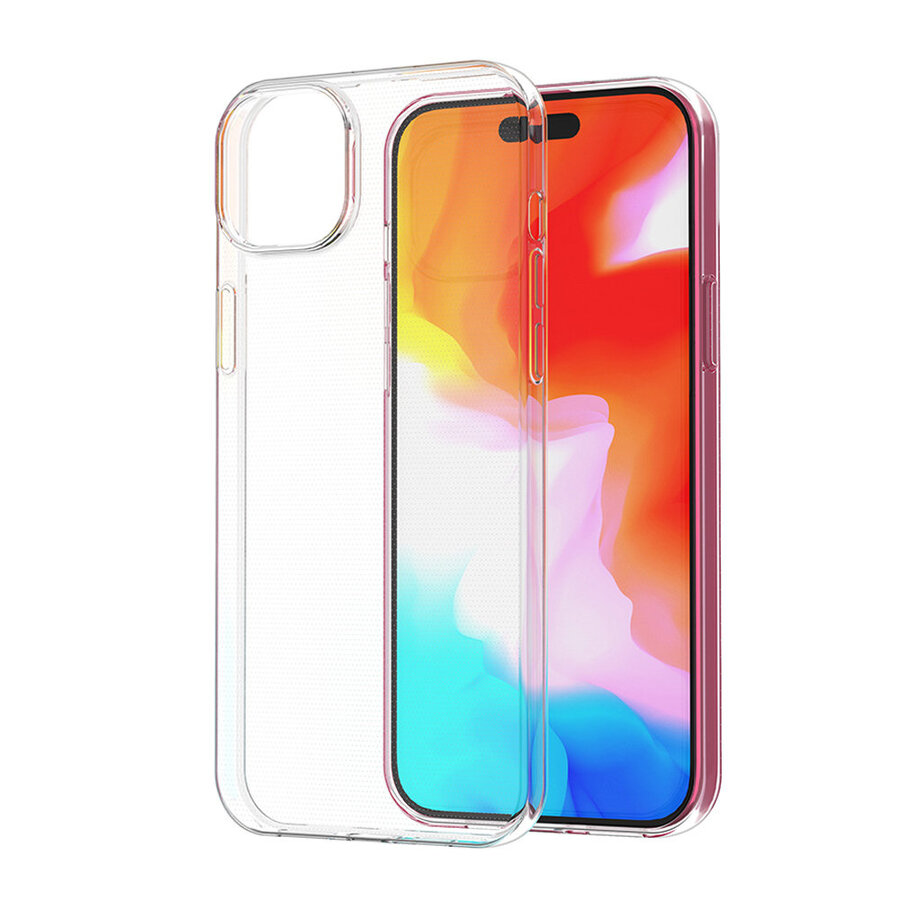 Coque TPU ultra transparente pour iPhone 15 Plus 0,9 mm