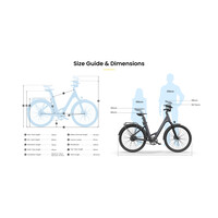 Elektrisches Citybike A28 Air Blue