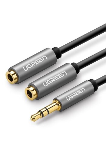  UGreen Divisor de audio AUX conector de auriculares de 3,5 mm de 20 cm 