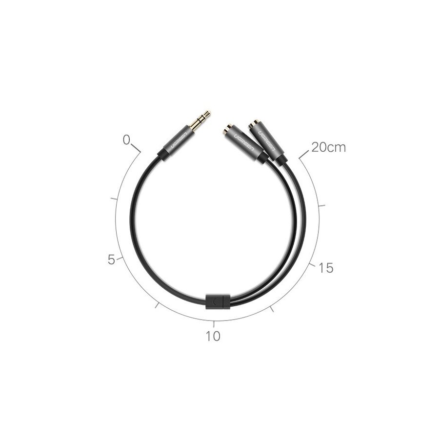 Splitter audio AUX jack per cuffie da 3,5 mm 20 cm