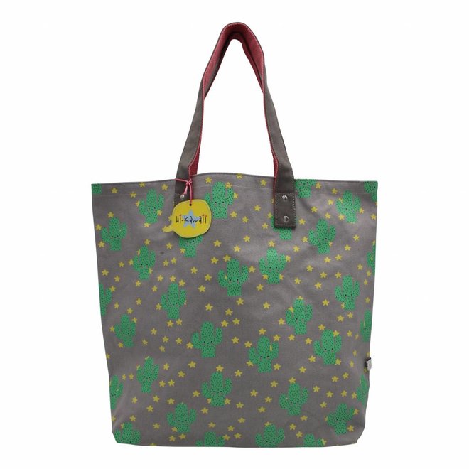 Kawaii cactus shopping bag