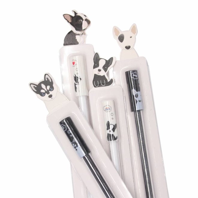 Cute French bulldog puppy gel pen