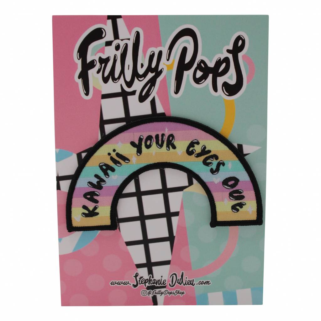 Frilly Pops Kawaii your eyes out patch (strijken)