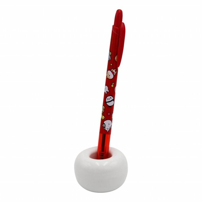 Cute Moongs ballpoint pen in red, black or blue