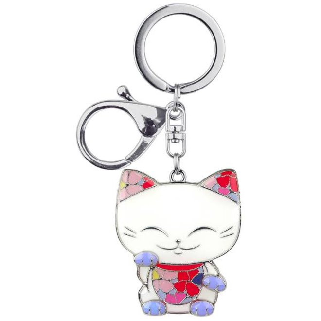 Mani the Lucky Cat (Maneki Neko) - Key Chain