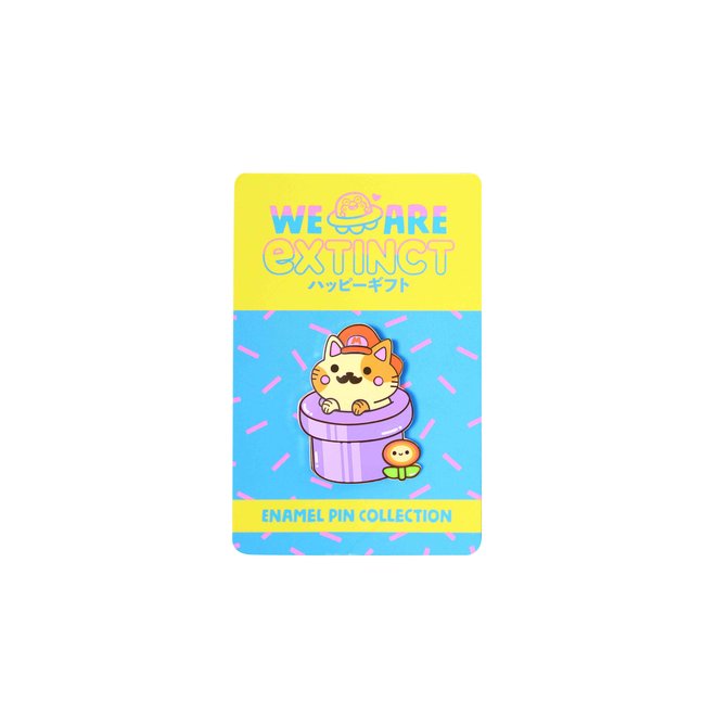 We Are Extinct emaille Pin - Super Mario Cat