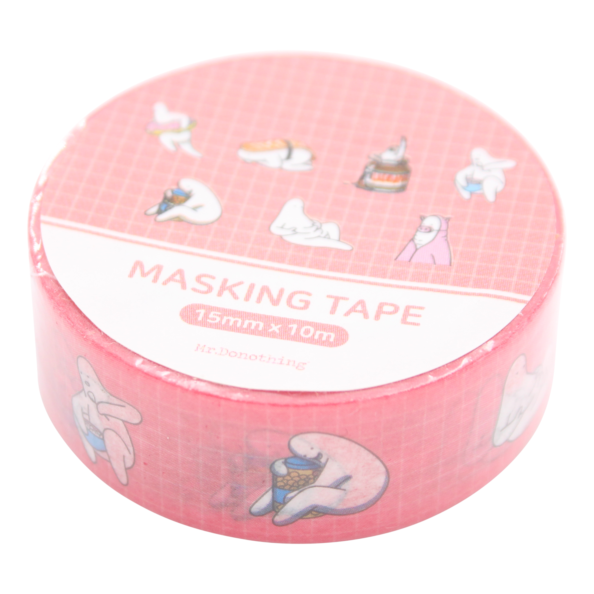 Mr.Donothing Mr.Donothing Masking washi tape Roze