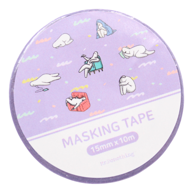 Mr.Donothing Masking / washi tape - Purple