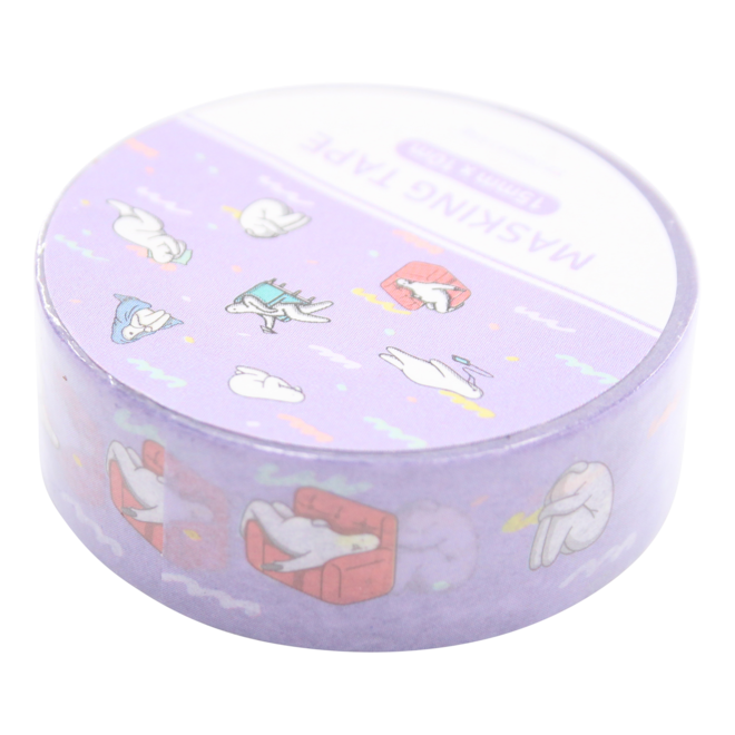 Mr.Donothing Masking / washi tape - Purple