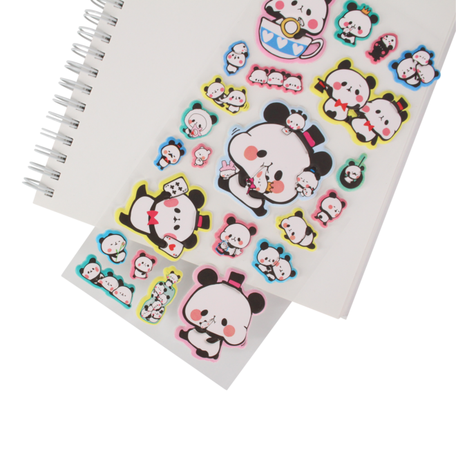 Kamio Panda Puffy Sticker (various)