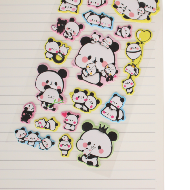 Kamio Panda Puffy Sticker (various)
