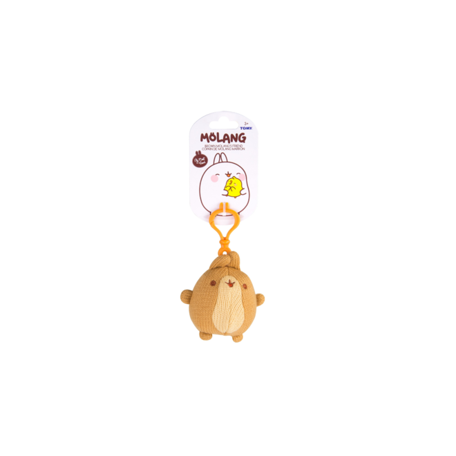 Brown Molang's Friend Clip Plush