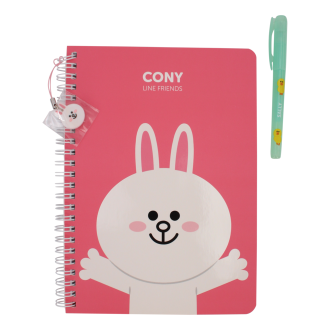 Line Friends notebook ring binder Cony