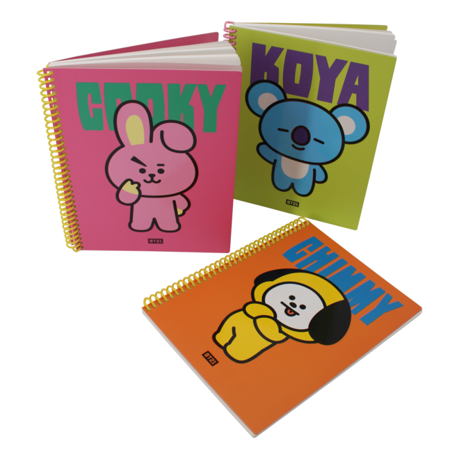  BT21  Heart  A5 Spring Notebook MANG  CuteStuff nl