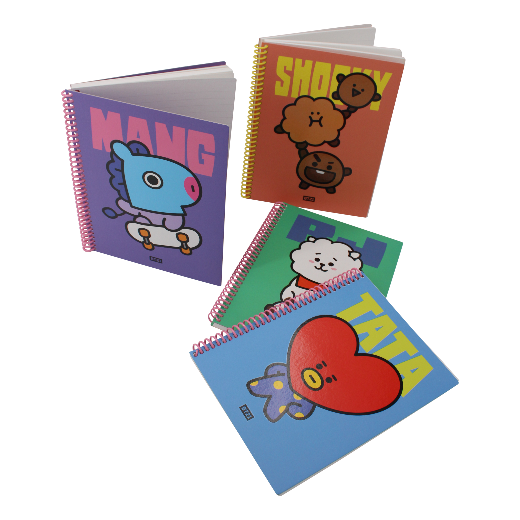  BT21  Heart  A5 Spring Notebook MANG  CuteStuff nl