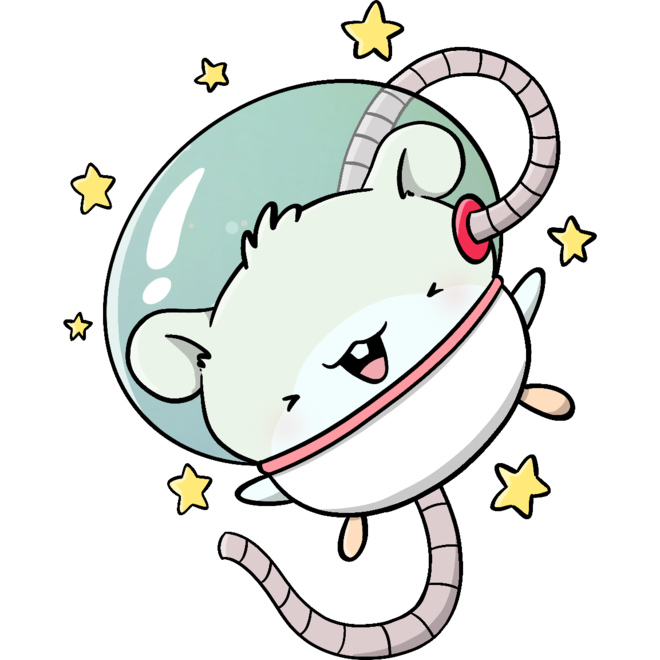 CutieSquad Stickerset - Hamsters in space
