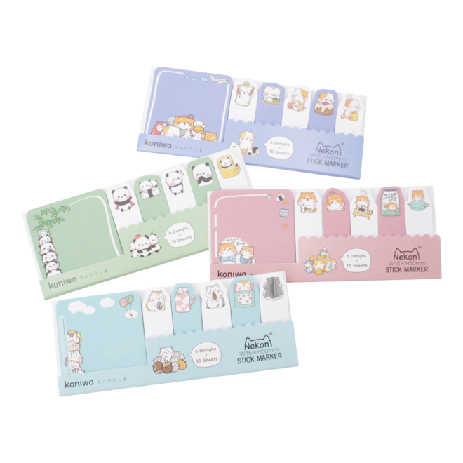 Cute animal sticky notes C