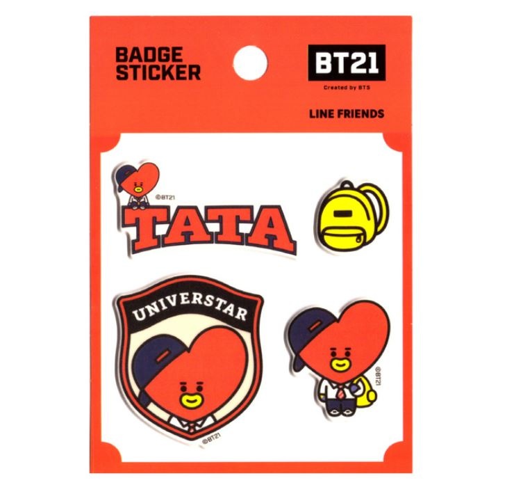 BT21 BT21 Badge Sticker - TATA