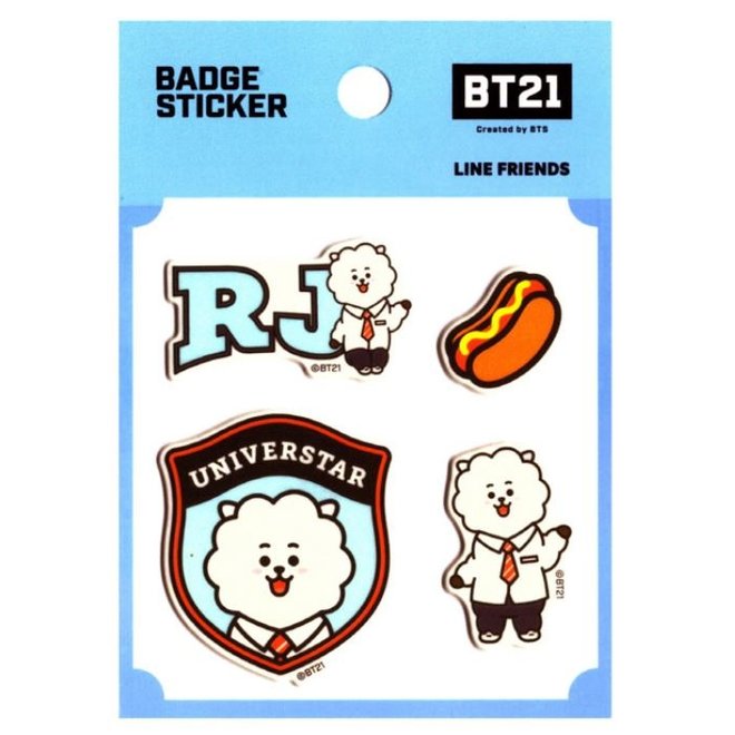 BT21 Badge Sticker - RJ