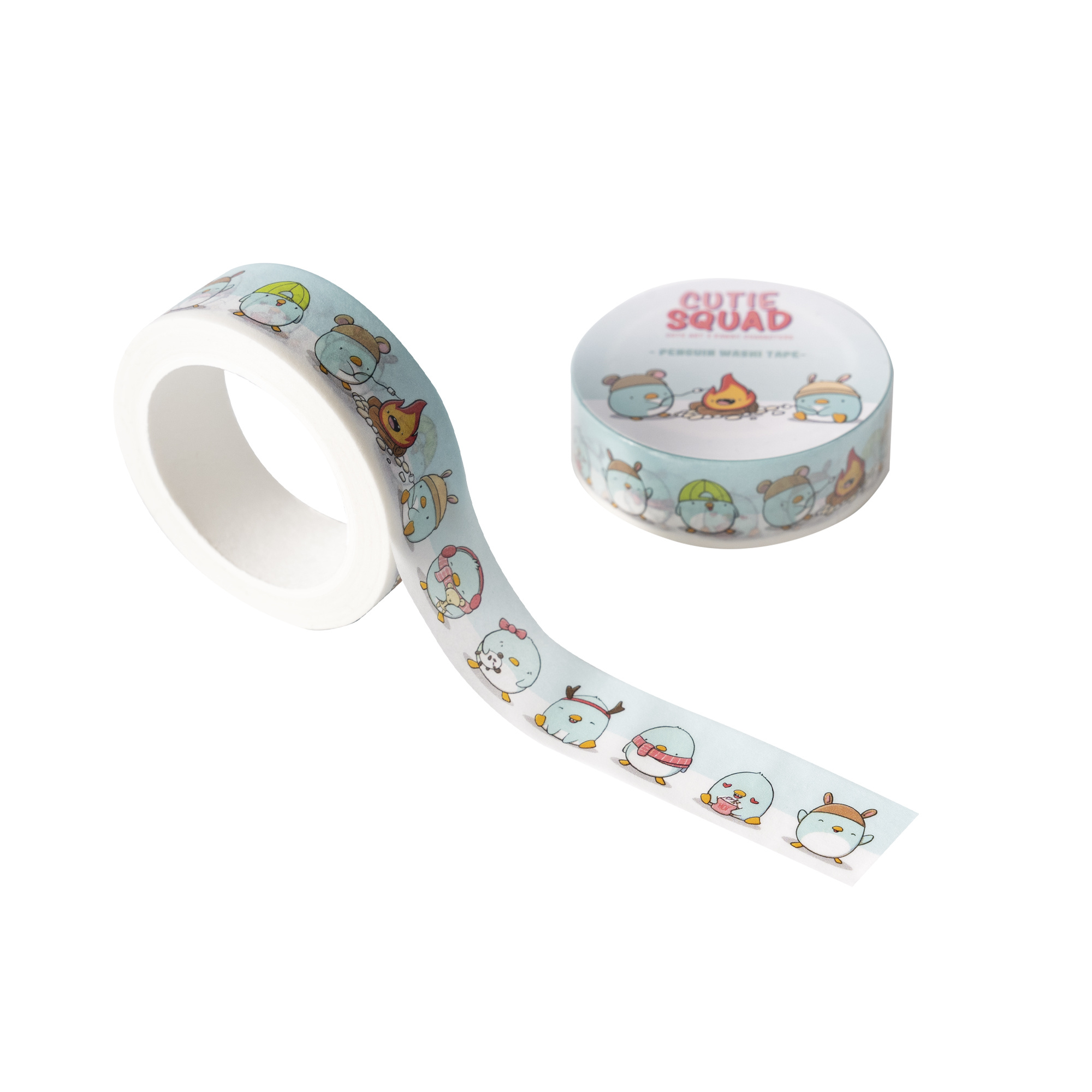 CutieSquad Washi Tape - Kawaii Penguins